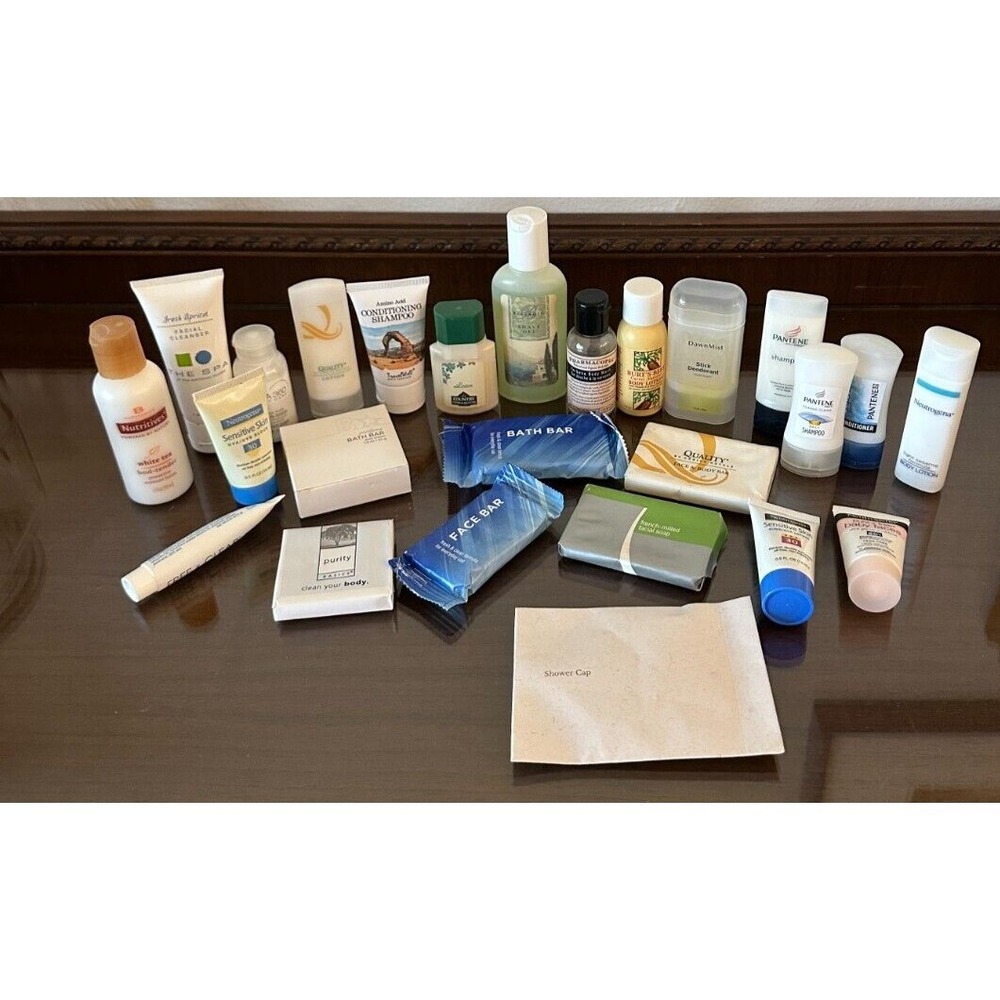 Lot of 26 Various Hotel Travel Bar Soap Toiletries Samples Neutrogena Sesame